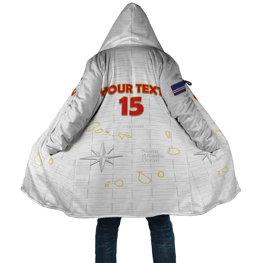Custom Cape Verde Football Cloak Come On Tubaroes Azuis - White