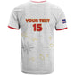 Custom Cabo Verde Football T shirt Go Tubaroes Azuis Go - White - African Pride