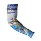 Personalized Cape Verde Football Christmas Arm Sleeves Feliz Natal Tubaroes Azuis