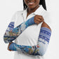 Personalized Cape Verde Football Christmas Arm Sleeves Feliz Natal Tubaroes Azuis