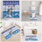 Cape Verde Football Christmas Bathroom Set Feliz Natal Tubaroes Azuis