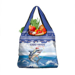 Afro Chirstmas Cabo Verde Football Grocery Bag Allez Tubaroes Azuis - African Pride