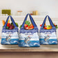 Afro Chirstmas Cabo Verde Football Grocery Bag Allez Tubaroes Azuis - African Pride