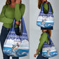 Afro Chirstmas Cabo Verde Football Grocery Bag Allez Tubaroes Azuis - African Pride