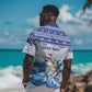 Afro Chirstmas Cabo Verde Football Personalized Hawaiian Shirt Allez Tubaroes Azuis - African Pride