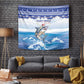 Afro Chirstmas Cabo Verde Football Tapestry Allez Tubaroes Azuis - African Pride