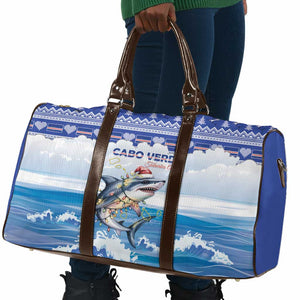 Cape Verde Football Christmas Travel Bag Feliz Natal Tubaroes Azuis