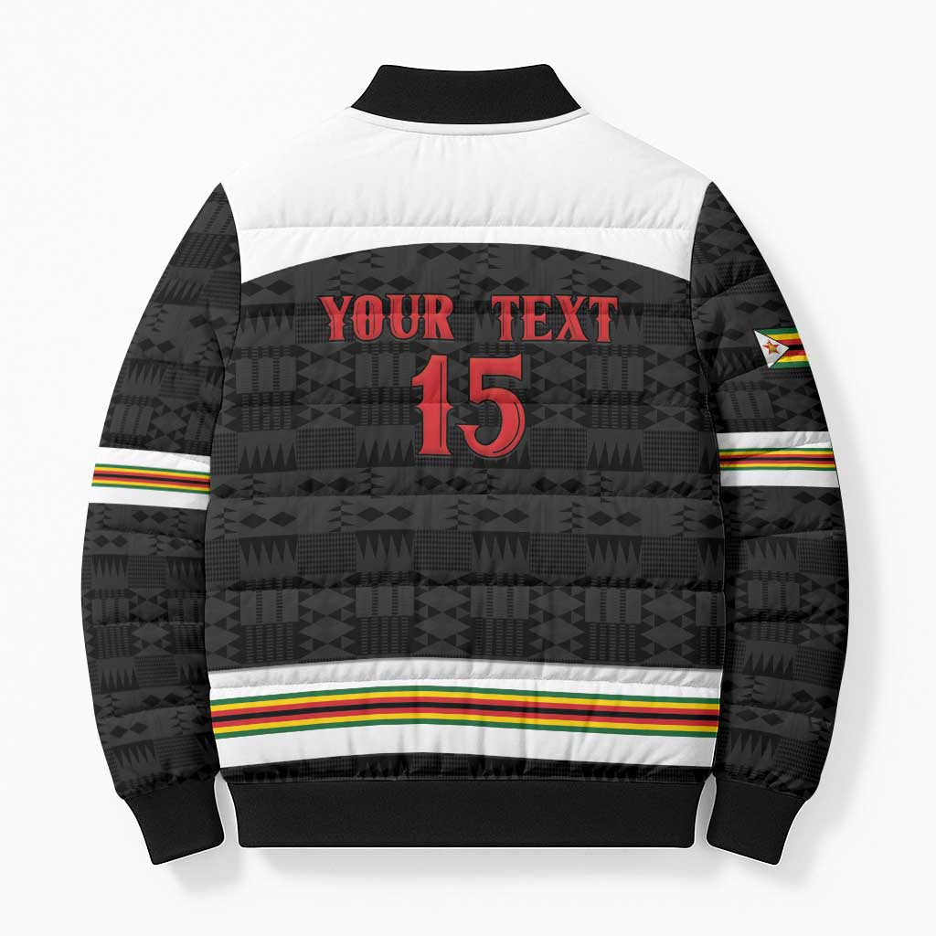 Custom Hockey Zimbabwe Bomber Puffer Jacket Go Champions