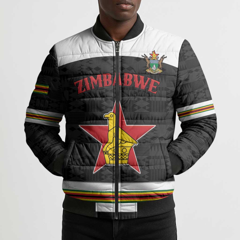 Custom Hockey Zimbabwe Bomber Puffer Jacket Go Champions