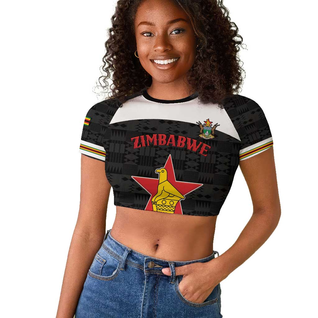 Custom Hockey Zimbabwe Raglan Cropped T shirt Hatirohwe - We don’t lose - African Pride