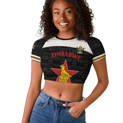 Custom Hockey Zimbabwe Raglan Cropped T shirt Hatirohwe - We don’t lose - African Pride