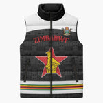 Custom Hockey Zimbabwe Sleeveless Puffer Jacket Go Champions