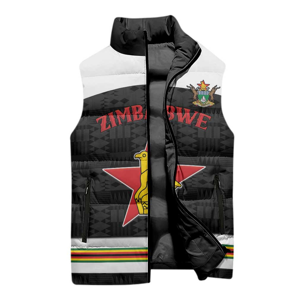 Custom Hockey Zimbabwe Sleeveless Puffer Jacket Go Champions
