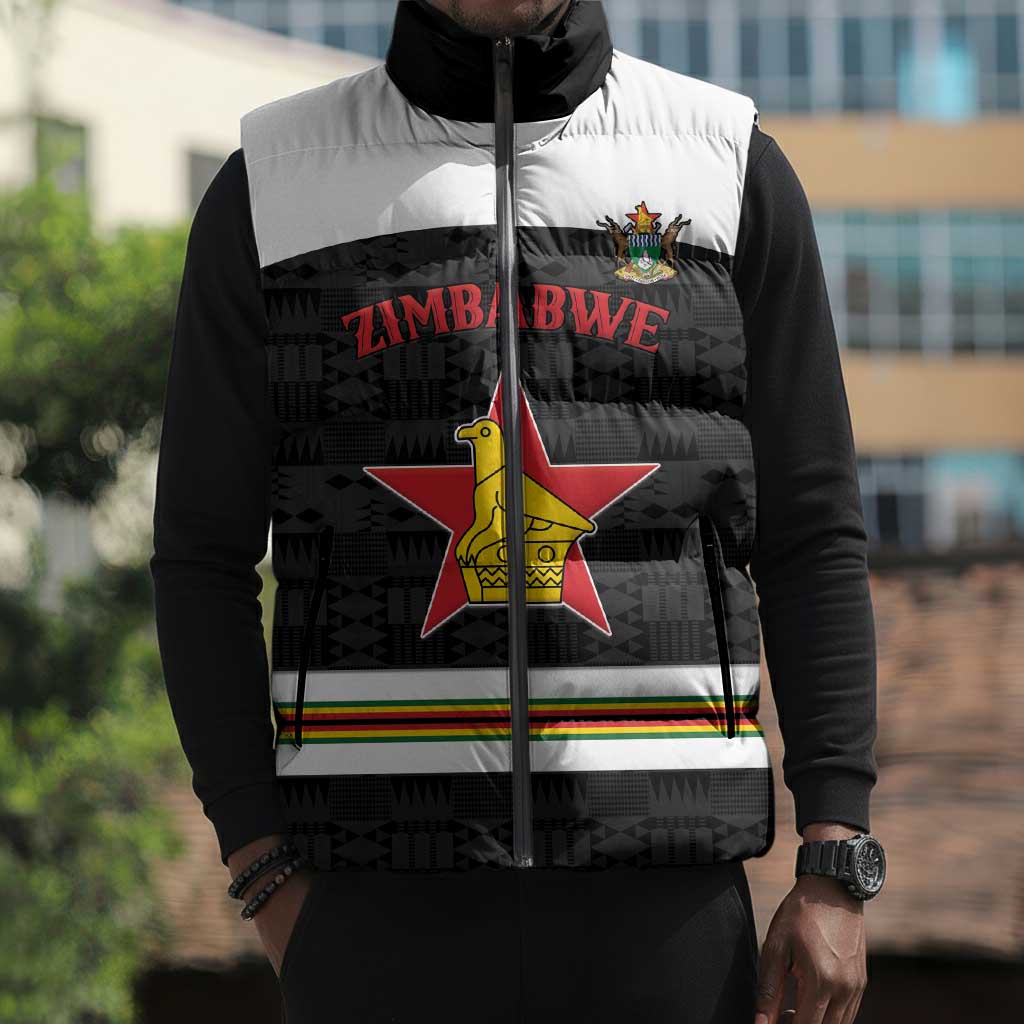 Custom Hockey Zimbabwe Sleeveless Puffer Jacket Go Champions