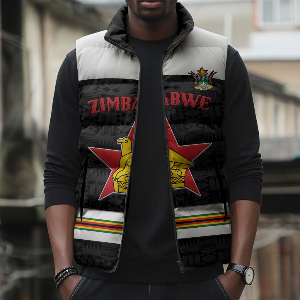 Custom Hockey Zimbabwe Sleeveless Puffer Jacket Go Champions