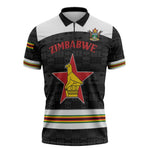 Custom Hockey Zimbabwe Zipper Polo Shirt Go Champions