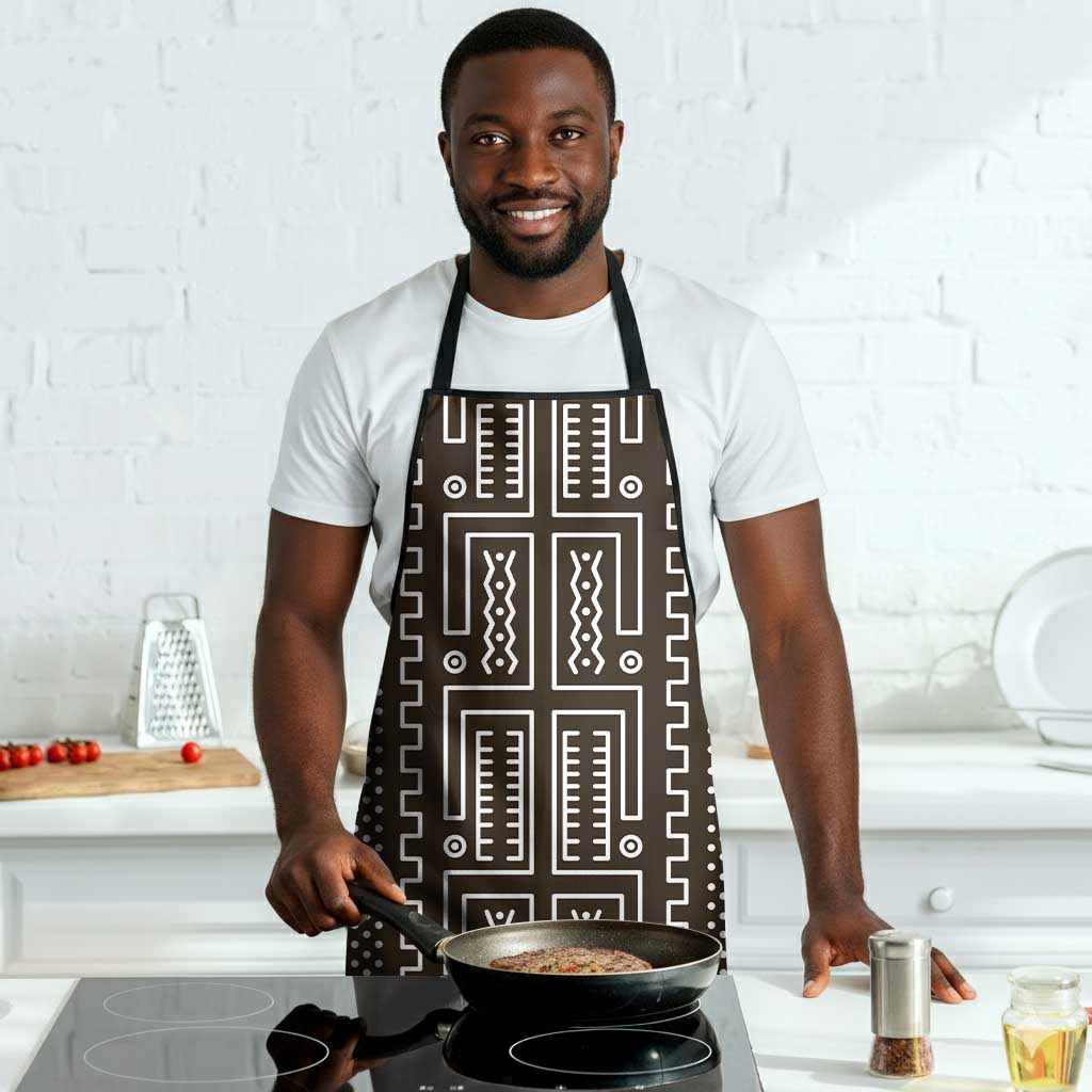 Mali Mud Cloth Apron Bogolanfini Pattern