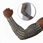 Mali Mud Cloth Arm Sleeves Bogolanfini Pattern