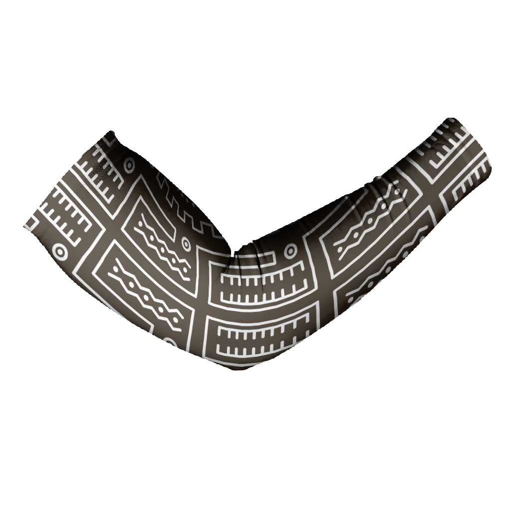 Mali Mud Cloth Arm Sleeves Bogolanfini Pattern