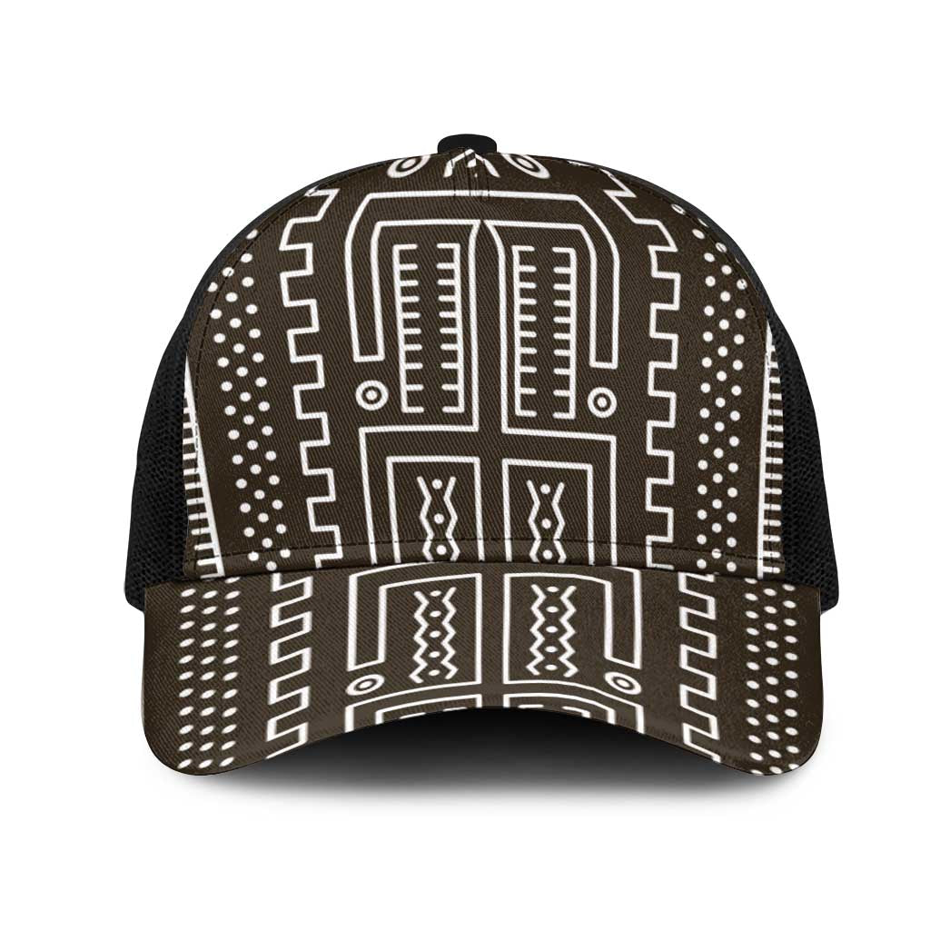 Mali Mud Cloth Bogolanfini Pattern Baseball Net Cap - African Pride