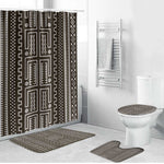 Mali Mud Cloth Bathroom Set Bogolanfini Pattern