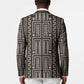 Mali Mud Cloth Blazer Bogolanfini Pattern