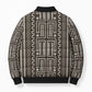 Mali Mud Cloth Bomber Puffer Jacket Bogolanfini Pattern