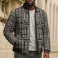 Mali Mud Cloth Bomber Puffer Jacket Bogolanfini Pattern