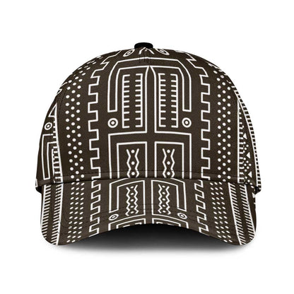 Mali Mud Cloth Bogolanfini Pattern Classic Cap - African Pride