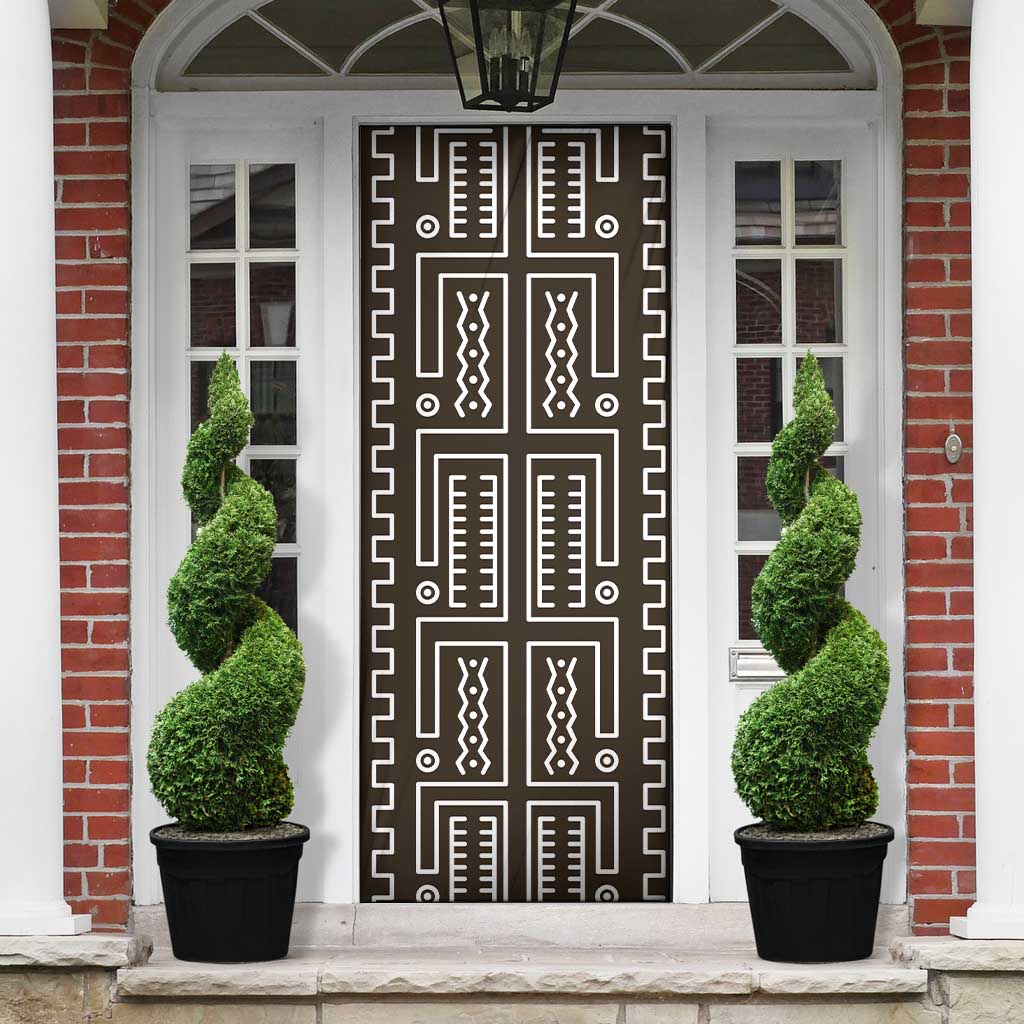 Mali Mud Cloth Door Cover Bogolanfini Pattern