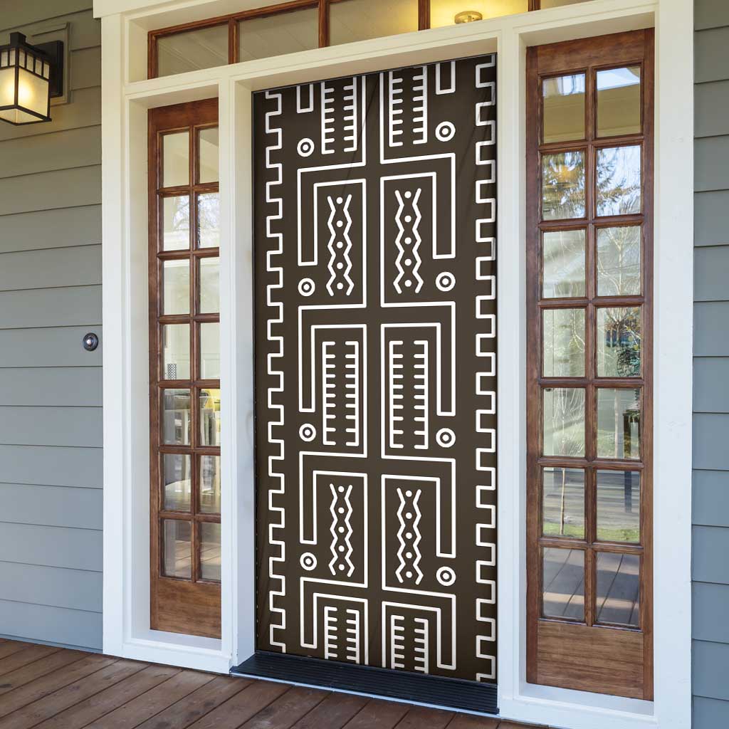 Mali Mud Cloth Door Cover Bogolanfini Pattern