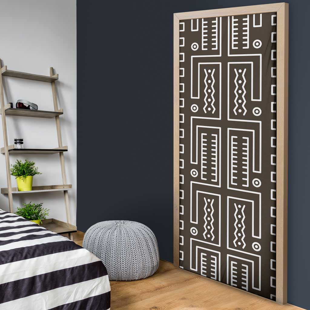 Mali Mud Cloth Door Cover Bogolanfini Pattern