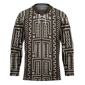 Mali Mud Cloth Hockey Jersey Bogolanfini Pattern