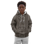 Mali Mud Cloth Bogolanfini Pattern Kid Hoodie - African Pride