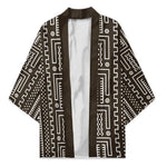 Mali Mud Cloth Kimono Bogolanfini Pattern