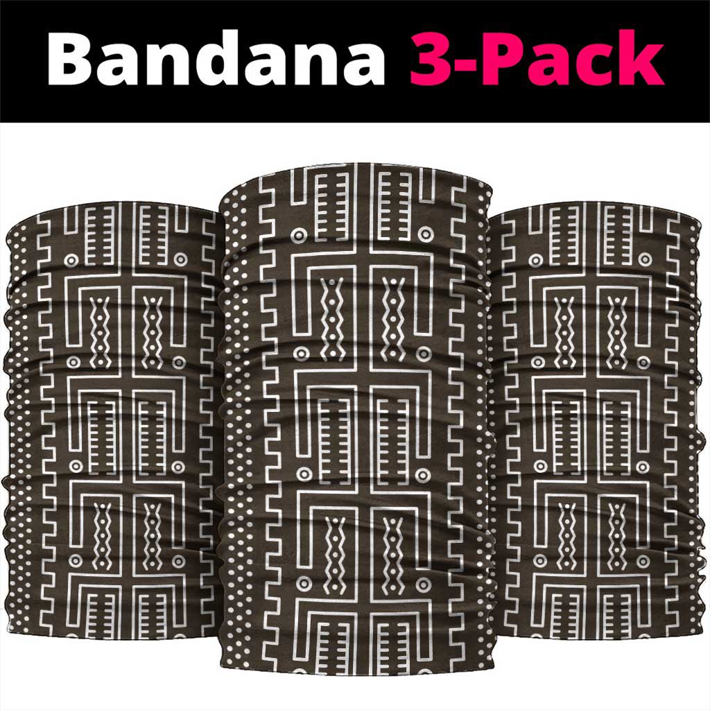 Mali Mud Cloth Bogolanfini Pattern Neck Gaiter - African Pride
