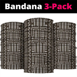 Mali Mud Cloth Bogolanfini Pattern Neck Gaiter - African Pride