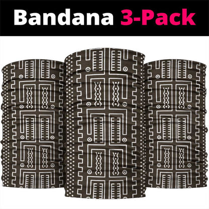Mali Mud Cloth Bogolanfini Pattern Neck Gaiter - African Pride