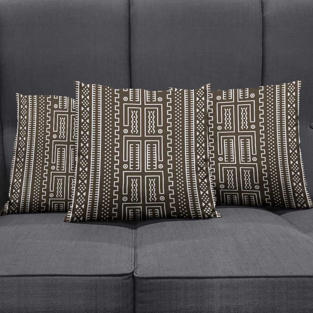 Mali Mud Cloth Pillow Cover Bogolanfini Pattern