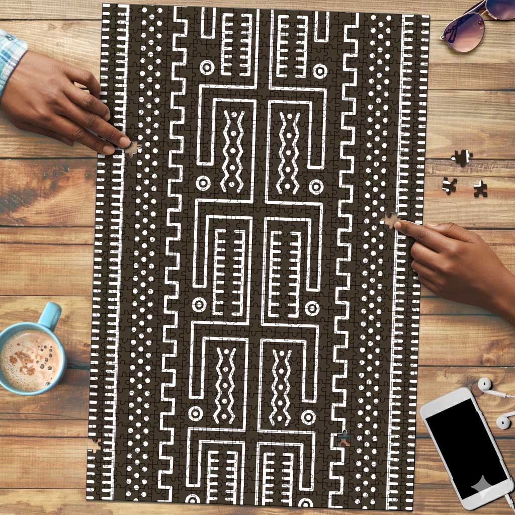 Mali Mud Cloth Puzzle Bogolanfini Pattern
