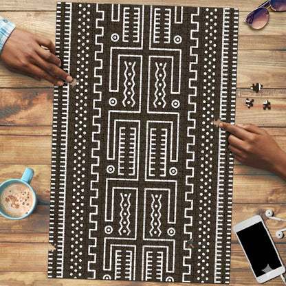 Mali Mud Cloth Puzzle Bogolanfini Pattern