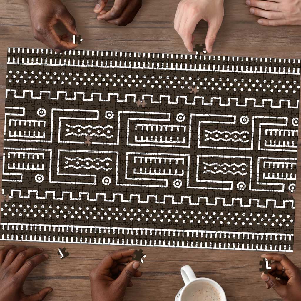 Mali Mud Cloth Puzzle Bogolanfini Pattern