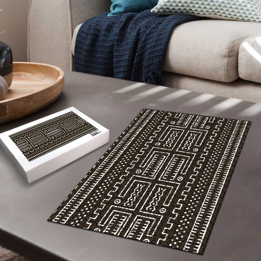Mali Mud Cloth Puzzle Bogolanfini Pattern