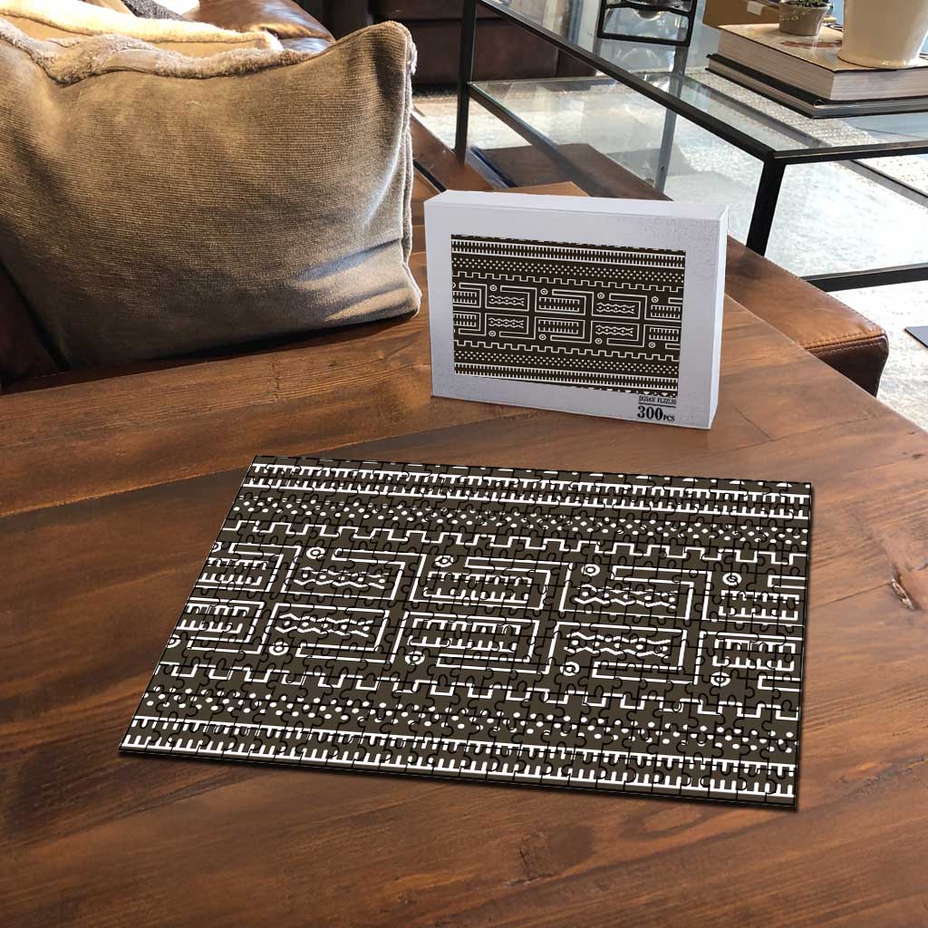 Mali Mud Cloth Puzzle Bogolanfini Pattern