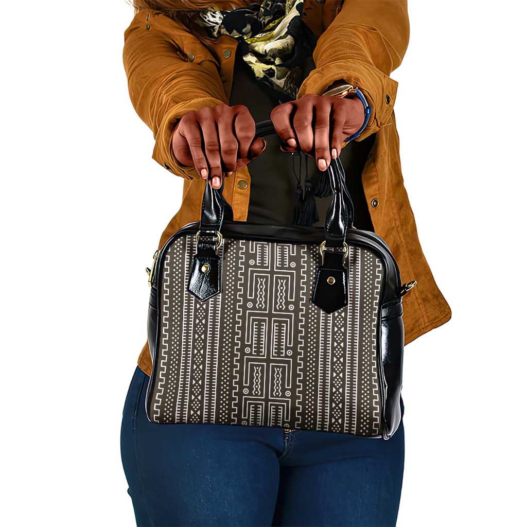 Mali Mud Cloth Bogolanfini Pattern Shoulder Handbag - African Pride