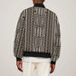 Mali Mud Cloth Bogolanfini Pattern Sleeve Zip Bomber Jacket - African Pride