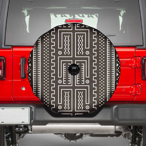 Mali Mud Cloth Bogolanfini Pattern Spare Tire Cover - African Pride