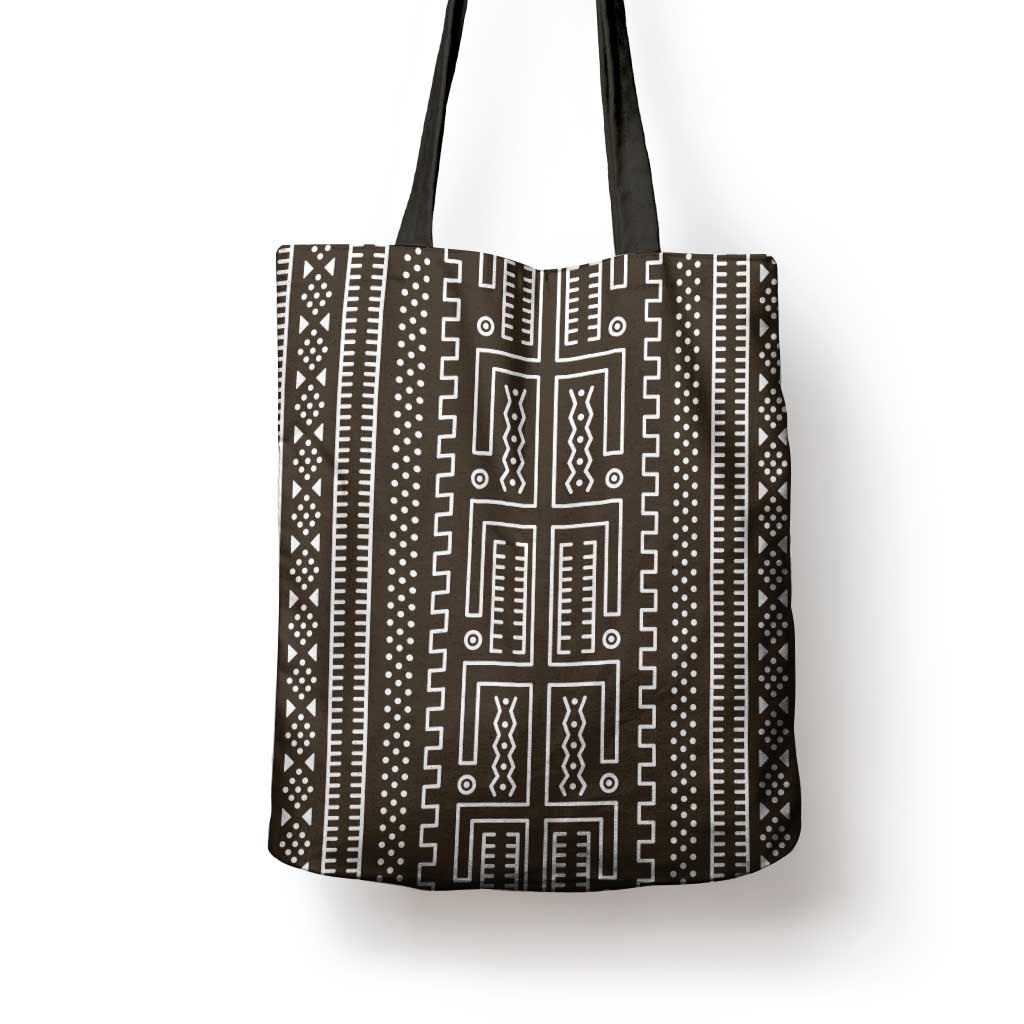 Mali Mud Cloth Tote Bag Bogolanfini Pattern