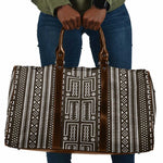 Mali Mud Cloth Travel Bag Bogolanfini Pattern