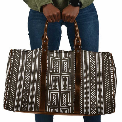 Mali Mud Cloth Travel Bag Bogolanfini Pattern